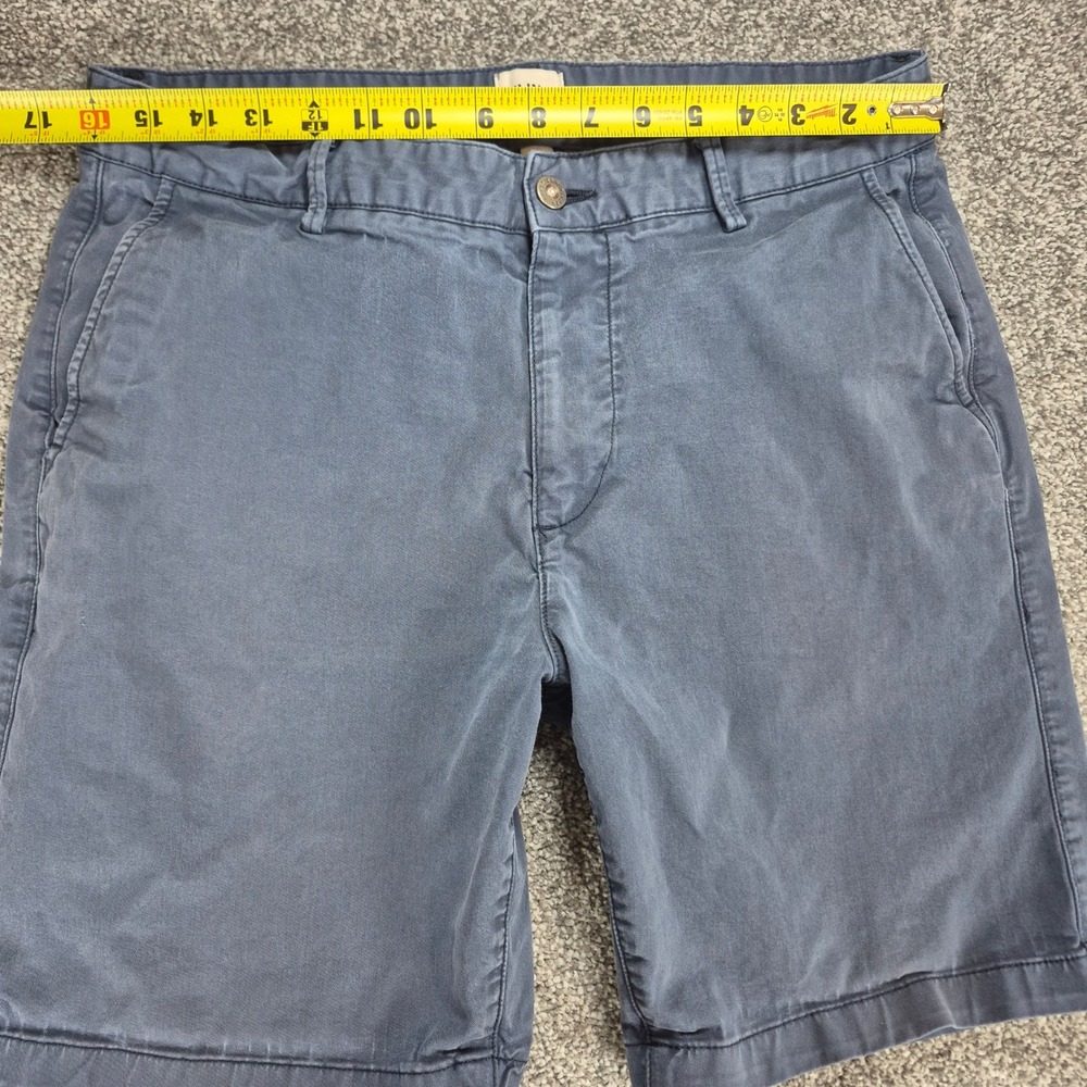 Flint and Tinder 365 Chino Shorts Mens 33 Navy Blue Cotton Stretch Huckberry - Picture 6 of 9